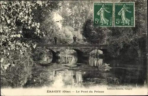 Ak Éragny Val d'Oise, Prinzen-Brücke