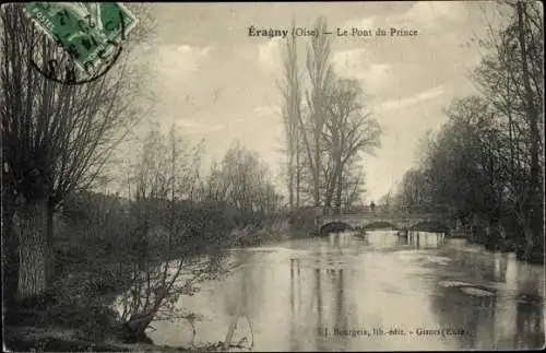 Ak Éragny Val d'Oise, Pont du Prince