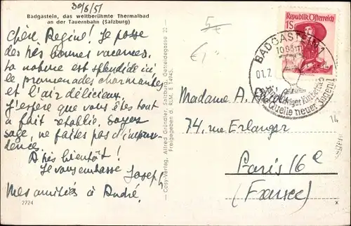 Ak Bad Gastein Badgastein in Salzburg, Panorama