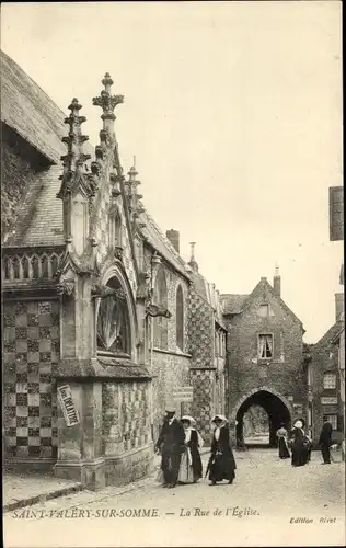 Ak Saint Valery sur Somme, Rue de l'Eglise