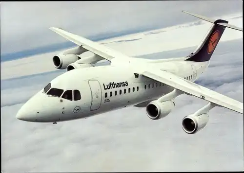 Ak Deutsches Passagierflugzeug, Lufthansa, Cityliner Avro RJ85