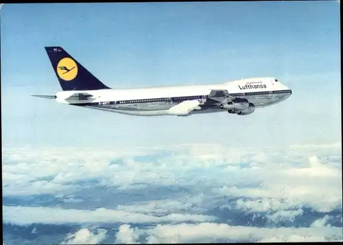 Ak Deutsches Passagierflugzeug, Lufthansa, Boeing 747