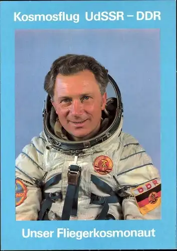 Ak Gemeinsamer Kosmosflug UdSSR und DDR, Fliegerkosmonaut Sigmund Jähn