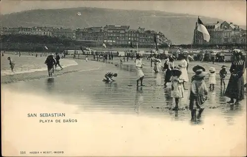 Ak Donostia San Sebastian Baskenland, Strand