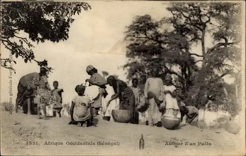 Ak Senegal, Frauen am Brunnen