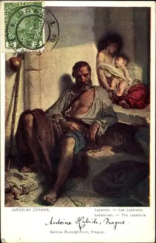 Künstler Ak Cermak, Jaroslav, Lazaronen
