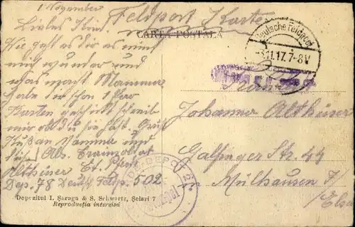 Ak Junger Mann in rumänischer Volkstracht