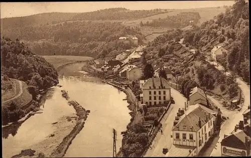 Ak Bouillon Wallonie Luxembourg, La Semois und Straßen Frankreichs