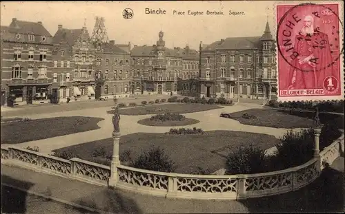 Ak Binche Wallonie Hennegau, Place Eugene Derbaix, Platz