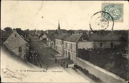 Postkarte Villeneuve le Roi Val de Marne, Panorama