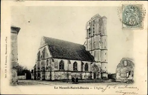 Postkarte Le Mesnil Saint Denis Yvelines, Kirche