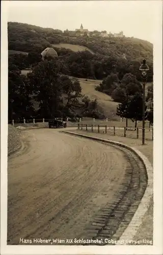 Foto Ak Wien 19 Döbling Grinzing, Schlosshotel Cobenzl, Serpentine