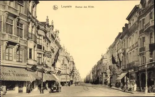 Ak Leuven Leuven Flämisch-Brabant, Avenue des Allies