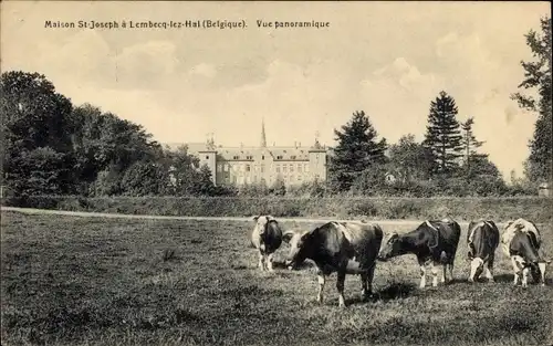 Ak Lembecq les Hal Flämisch-Brabant, Saint-Joseph-Haus, Panoramablick