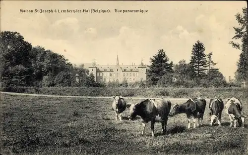 Ak Lembecq les Hal Flämisch-Brabant, Saint-Joseph-Haus, Panoramablick