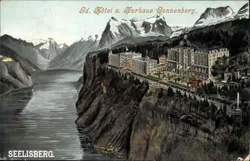 Ak Seelisberg Kanton Uri, Vierwaldstättersee, Grand Hotel Seelisberg, Kurhaus