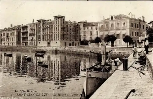 Postkarte Saint Jean de Luz Pyrénées Atlantiques, Haus der Infantin