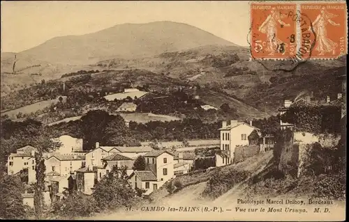 Ak Cambo les Bains Pyrénées Atlantiques, Panorama, Berg Ursuya