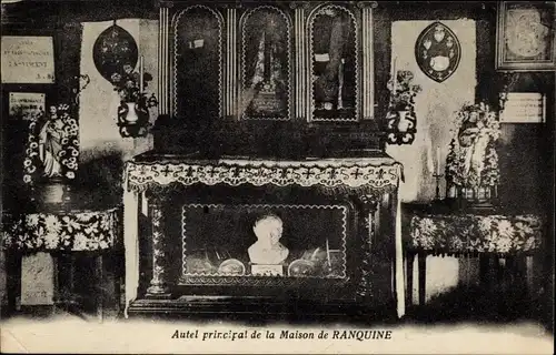 Ak Saint Vincent de Paul Landes, Hauptaltar des Hauses Ranquine