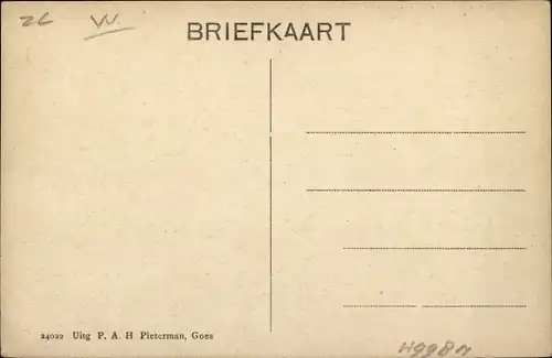 Ak Goes Zeeland Niederlande, Wilhelminastraat