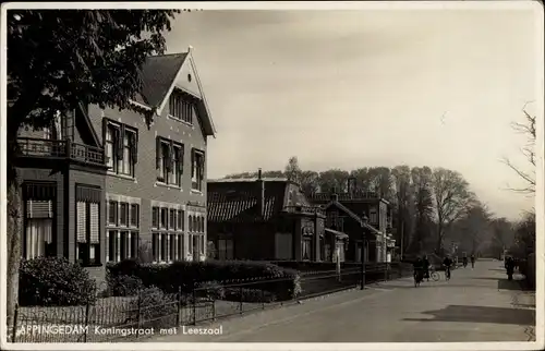 Ak Appingedam Groningen Niederlande, Koningstraat, Leeszaal