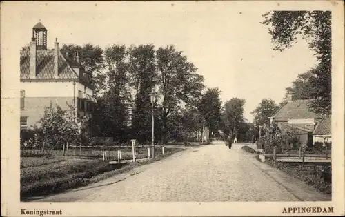 Ak Appingedam Groningen Niederlande, Koningstraat