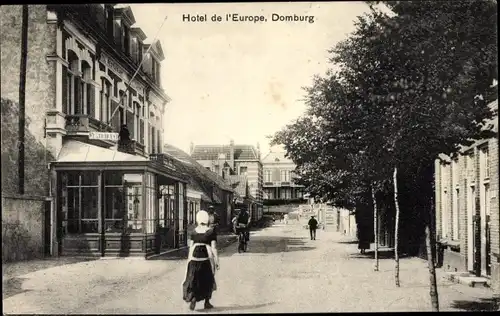 Ak Domburg Veere Zeeland Niederlande, Hotel de l'Europe