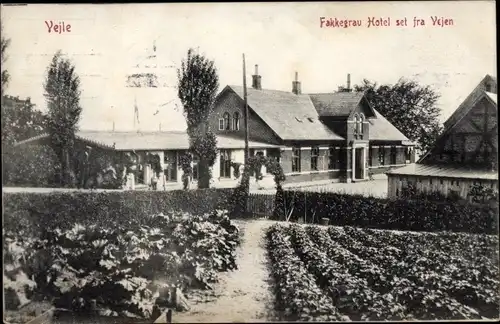 Ak Vejle Jutland Dänemark, Fakkegrav Hotel