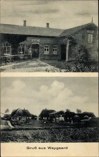 Ak Waygaard Dagebüll in Nordfriesland, Teilansicht, Hof