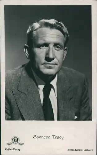 Ak Schauspieler Spencer Tracy, Portrait