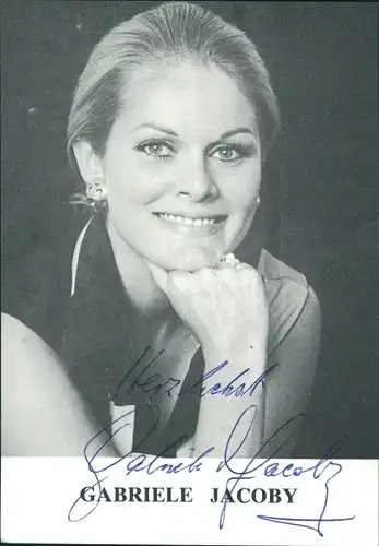 Ak Schauspielerin Gabriele Jacoby, Portrait, Autogramm