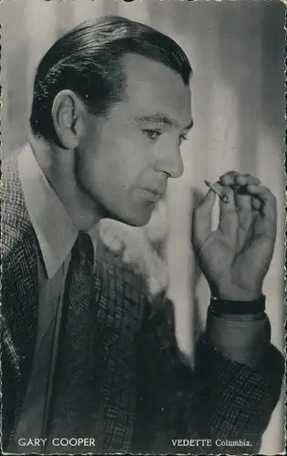 Ak Schauspieler Gary Cooper, Portrait