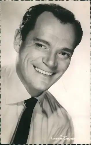 Ak Schauspieler Eddie Constantine, Portrait