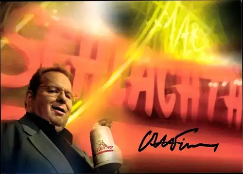 Ak Ottis Schlachthof, Otti Fischer, Portrait, Autogramm