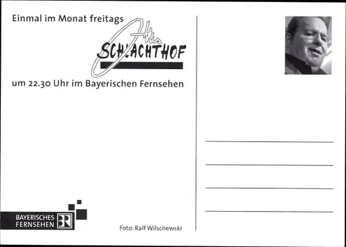 Ak Ottis Schlachthof, Otti Fischer, Portrait, Autogramm