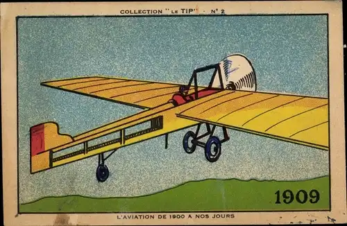 Ak L'Aviation de 1900 a nos Jours, Collection Le Tip, 1909