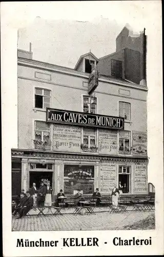 Ak Charleroi Wallonien Hennegau, Münchner Keller