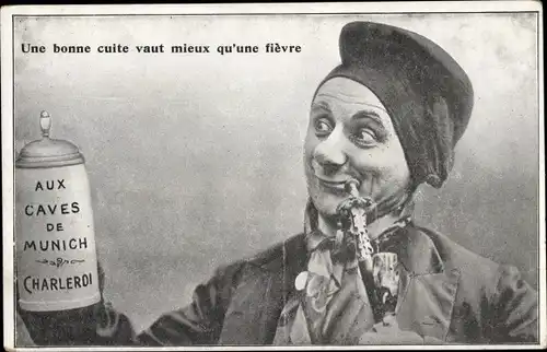 Ak Charleroi Wallonien Hennegau, Caves de Munich