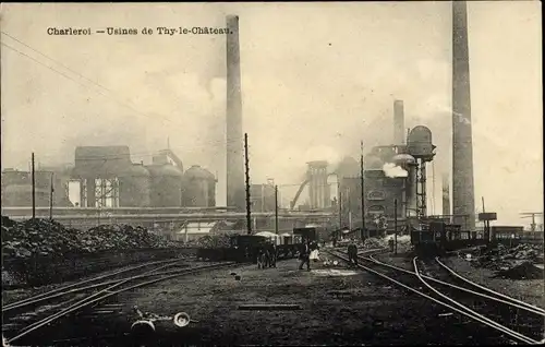 Ak Charleroi Wallonien Hennegau, Usines de Thy le Château