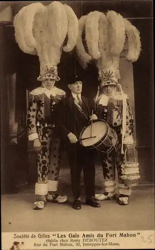 Ak Saint Gilles Sint Gillis Bruxelles Brüssel, Societe de Gilles, Les Gais Amis du Fort Mahon