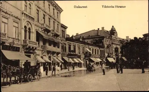 Ak București Bukarest Rumänien, Viktoria-Straße