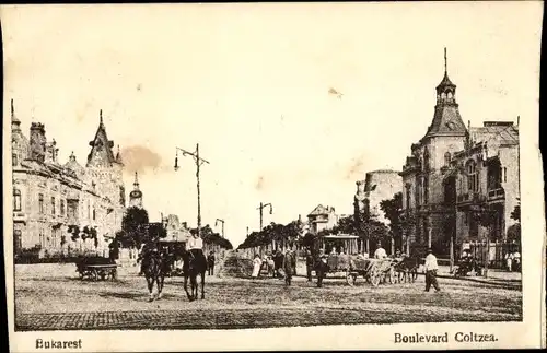 Ak București Bukarest Rumänien, Boulevard Coltzea