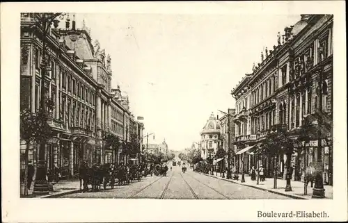 Ak București Bukarest Rumänien, Boulevard-Elisabeth