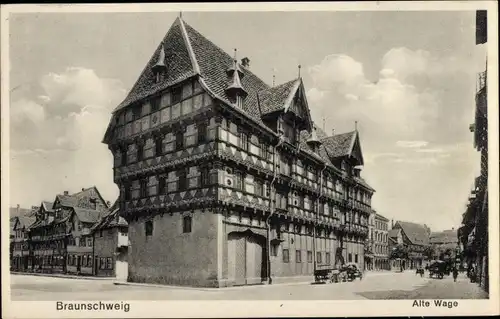 Ak Braunschweig in Niedersachsen, Alte Waage