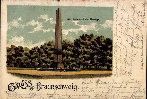 Litho Braunschweig in Niedersachsen, Das Monument der Herzöge