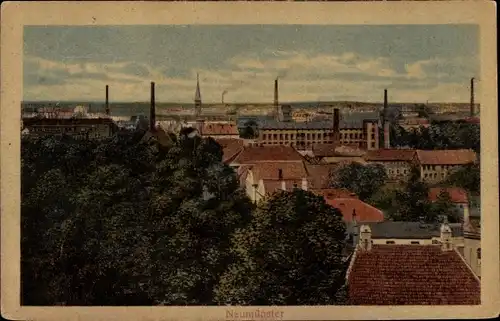 Ak Neumünster in Holstein, Panorama, Fabriken