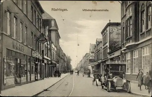 Ak Rüstringen Wilhelmshaven, Wilhelmshavener Straße, Geschäfte