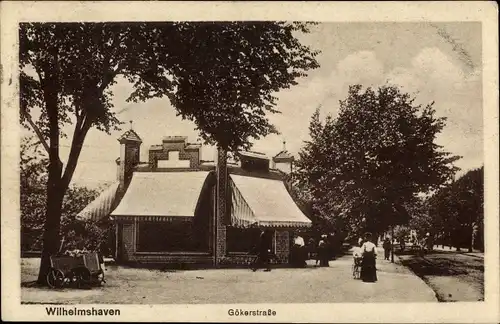 Ak Wilhelmshaven an der Nordsee, Gökerstraße