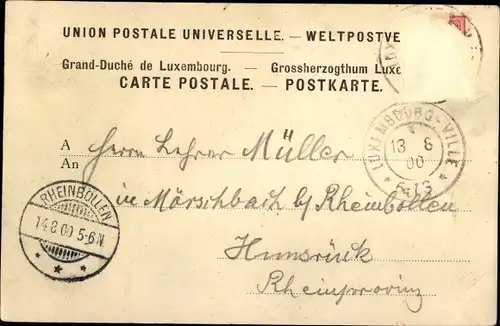 Ak Luxemburg Luxembourg, Gesamtansicht