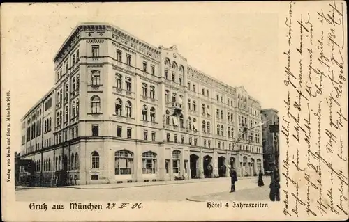 Ak München, Hotel Vier Jahrezeiten